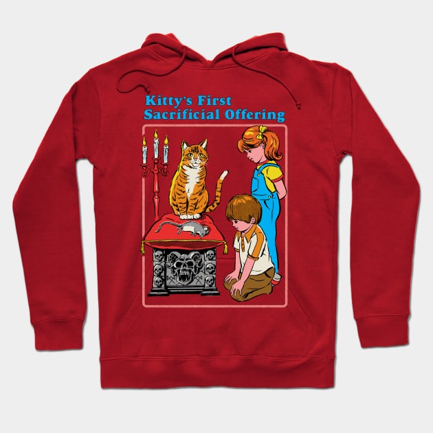 Kitty's First Offering Hoodie by Steven Rhodes